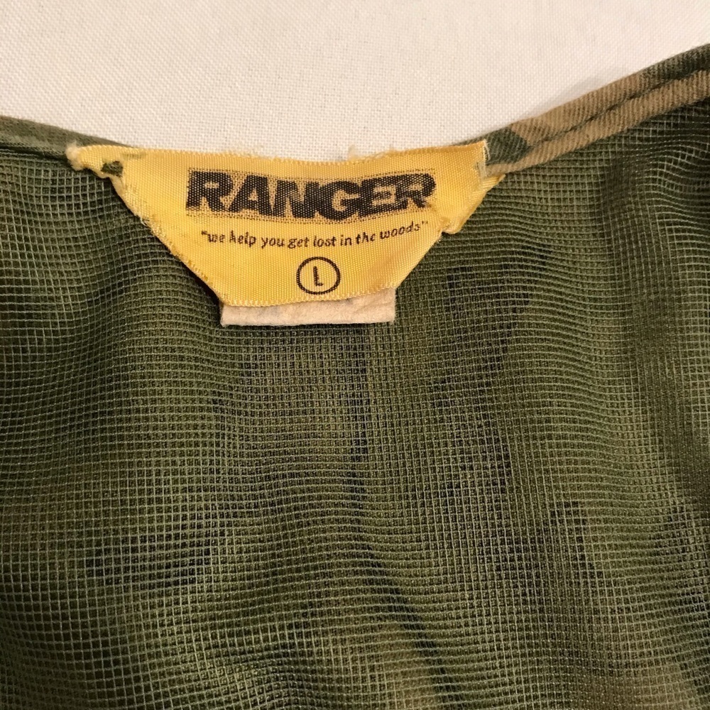 VINTAGE CAMOUFLAGE ZIP VEST LARGE. HUNTER GORE CORE COLLEGE - Picture 5 of 5